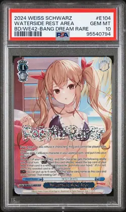 PSA 10 WeiB (Weiss) Schwarz Card Bang Dream Waterside Rest Area BDR English E104 - Image 1