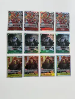 One Piece CCG OP11 A Fist Of Divine Speed SR Playset Lot Of 12 Cards Near Mint - Image 1