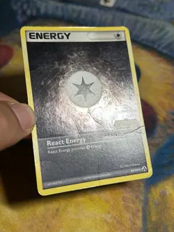 React Energy 82/92 EX Legend Maker Reverse Holo Rare Pokemon Card HP SWIRL - Image 4