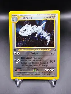 EX - Steelix - 15/111 - 1st Edition - Neo Genesis - Pokemon Card - Image 1