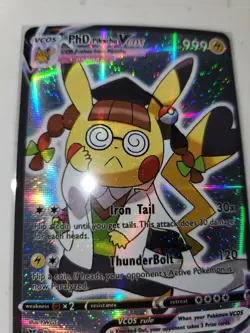 Pokemon PHD Pikachu Cosplay Card Mint - Image 1