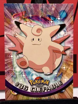 Clefable #36 TV Animation Edition Blue Logo Card Topps Pokemon - Image 3