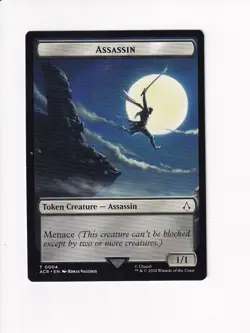 MAGIC THE GATHERING MTG ASSASSIN'S CREED TOKEN ASSASSIN (#5) - Image 1