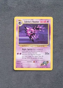Pokemon Card Sabrina's Haunter 58/132 WOTC Gym Heroes Set Uncommon Unlimited 151 - Image 1