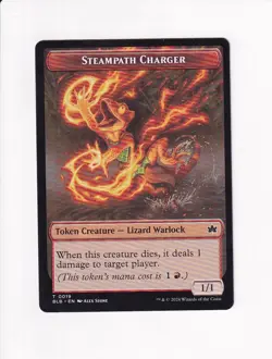MAGIC THE GATHERING MTG BLOOMBURROW TOKEN STEAMPATH CHARGER - Image 1