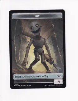 MAGIC THE GATHERING MTG DUSKMOURN DOUBLE SIDED TOKEN TOY / MANIFEST - Image 1