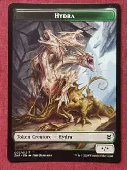 Magic The Gathering ZENDIKAR RISING HYDRA TOKEN card MTG - Image 1