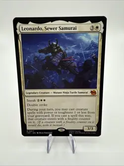 MTG Teenage Mutant Ninja Turtles Leonardo, Sewer Samurai 0017 NM Mythic - Image 1