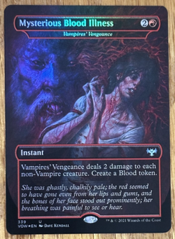MTG Innistrad Crimson Vow, Mysterious Blood Illness (Dracula Series) - Foil - Image 1