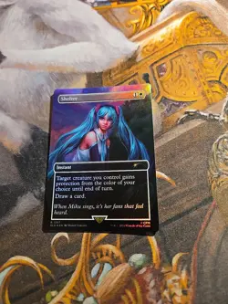 Shelter Borderless Foil MTG Secret Lair X Hatsune Miku - Pack Fresh - - Image 1