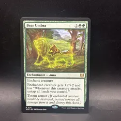 Bear Umbra #121 Wilds of Eldraine MTG - Image 1