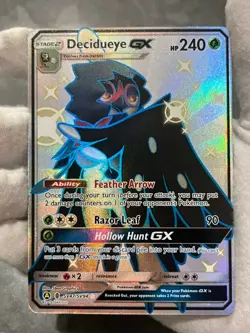 Pokemon TCG Decidueye GX SV47/SV94 Hidden Fates Shiny Vault Full Art Holo NM - Image 3