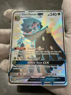 Pokemon TCG Decidueye GX SV47/SV94 Hidden Fates Shiny Vault Full Art Holo NM - Image 4