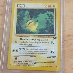 Pokemon Pikachu Promo 027 English TCG Card 30 HP - Image 1