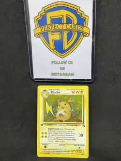 POKEMON FOSSIL 1 EDIZIONE RAICHU HOLO 14/62 LP+ ITA - Image 1
