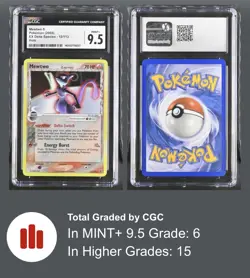 CGC 9.5 2005 POKEMON EX DELTA SPECIES MEWTWO-HOLO #12 LOW POP 6! Super Clean!! - Image 3