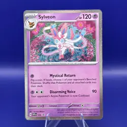 Sylveon 172 Cosmos Holo Black Star Promo SV: Scarlet & Violet Pokemon NM - Image 1