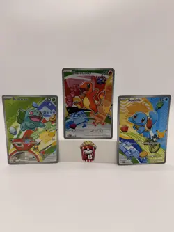 Pokemon TCG First Partner Illustration Collection Series 1 Kanto GEN 1 Starters - Image 1
