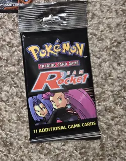 Pokemon Team Rocket Booster Pack | Long Crimp Hanger | Unlimited | WOTC 742818061742 - Image 1
