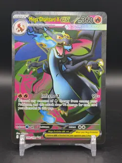 Pokemon Mega Charizard X ex 109/094 Phantasmal Flames Ultra Rare Full Art NM - Image 1