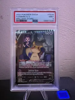 2022 Pokemon Mimikyu V TG16 PSA 9 Mint Brilliant Stars Trainer Gallery Full Art - Image 1