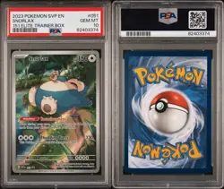Pokemon Snorlax 051 SVP Scarlet & Violet Promo Holo PSA 10 2023 English - Image 3