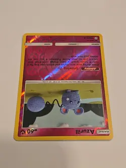 2019 Azurill 146/236 Cosmic Eclipse Asako Ito Reverse Holo Knit Pokemon LP - Image 3