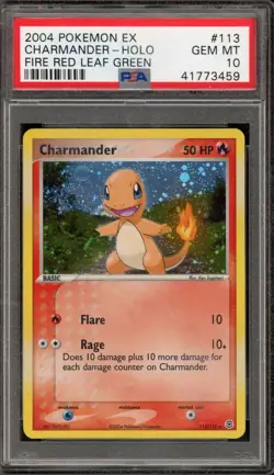 Pokemon Charmander EX Fire Red & Leaf Green Holo Rare #113 PSA 10 Gem Mint - Image 1