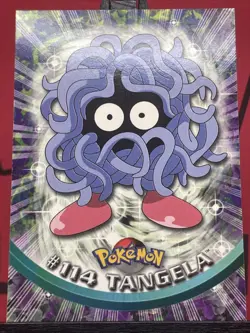Tangela 114 Topps Series 2 2000 TV Animation Blue Logo Pokemon NM - Image 3