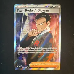 The Pokemon Company Team Rocket's Giovanni 225/182 Destined Rivals Ultra Rare H… - Image 1