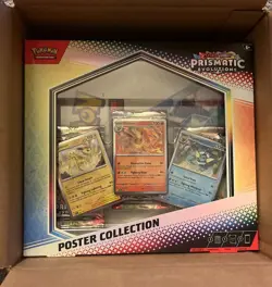 Pokemon TCG Prismatic Evolutions Poster Collection Box Sealed x4 (Lot of 4) - Image 1
