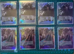 One Piece TCG Lot of 8 - Newgate OP08-043 SR x4 & Black Maria OP08-074 SR x4 - Image 1