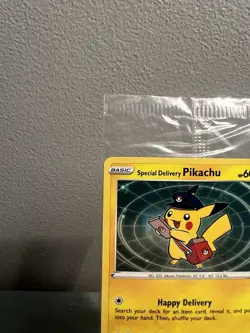 Special Delivery Pikachu Promo Sealed SWSH074 Pokemon Center - Image 2