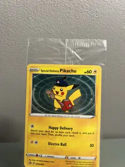 Special Delivery Pikachu Promo Sealed SWSH074 Pokemon Center - Image 4