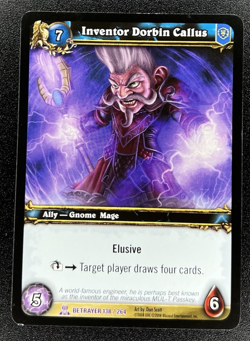 World of Warcraft TCG Betrayer 138/264 Inventor Dorbin Callus - Image 1