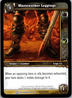 Wastewalker Leggings 228/264 Rare World of Warcraft TCG NM - Image 1