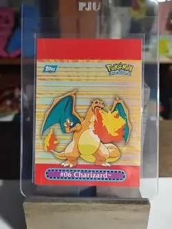 2000 Topps Pokemon CHARIZARD #9 Pop Up Card Card TV Animation Series 3 LP - Image 1