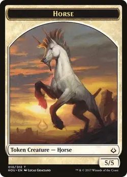 Magic the Gathering Horse/Zombie Token Hour of Devastation #10 2017 MTG Card - Image 1