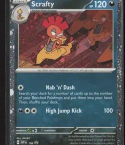 Scrafty - (Cosmos Holo) Promo SV: Scarlet & Violet Promo Cards 188 NM Pokemon - Image 1