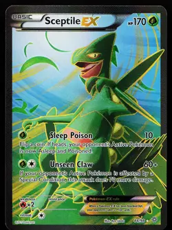 Sceptile EX 84/98 Ultra Rare Full Art XY Ancient Origins Pokemon Card - Image 1