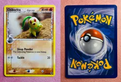 Chikorita 44/101 EX Dragon Frontiers | 2006 Yuka Morii Vintage Pokemon Card | LP - Image 3