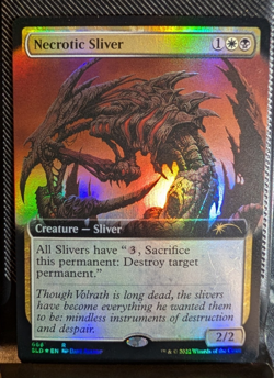 Foil Necrotic Sliver (Extended Art) - Secret Lair Drop - Image 1