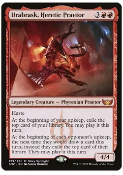 NM Urabrask, Heretic Praetor, MTG, Streets of New Capenna, Magic the Gathering - Image 1