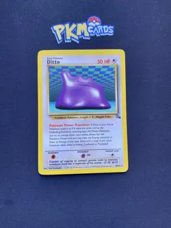 Pokemon TCG Ditto Fossil 18/62 Regular Rare LP. - Image 1