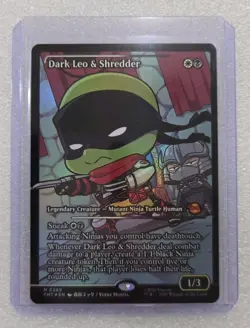 Dark Leo & Shredder (Showcase) Teenage Mutant Ninja Turtles Foil NM - Image 1