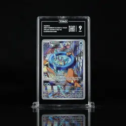 Squirtle 148/142 Sv07 Stellar Crown Holo Illustration Rare TAG Mint 9 Pokemon - Image 1