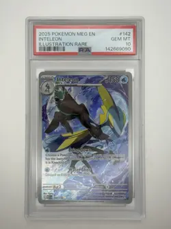 PSA 10 INTELEON 142/132 ILLUSTRATION RARE MEGA EVOLUTION POKEMON 🌊 - Image 1