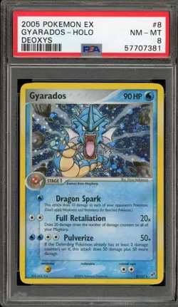 Pokemon Gyarados EX Deoxys Holo Rare #8 PSA 8 - Image 1
