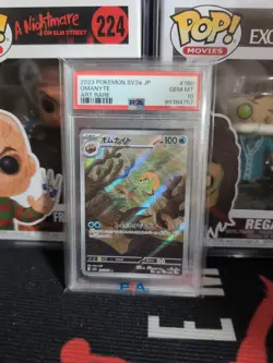 Pokemon Japanese Omanyte #180 Art Rare SV2a Pokemon PSA Gem Mint 10 🇺🇸 - Image 1