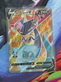 Dragapult V 183/192 Rare Ultra Rebel Clash Pokemon Near Mint NM - Image 1